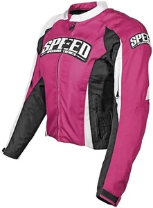 NOS SPEED AND STRENGTH 877251 THROTTLE BODY TEXTILE JACKET PINK SIZE WOMENS SM - Picture 1 of 1