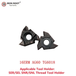 10P 16ERM AG60 TG6018 Inserto filettato cnc in carburo per acciaio inox - Foto 1 di 6