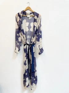 Designer Forte Forte Size 10 AU Silk Linen Blend Stunning Women's Duster Coat - Picture 1 of 6
