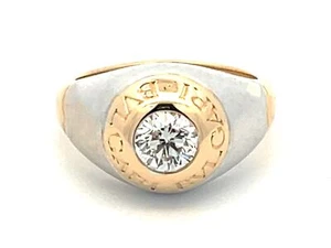 Bvlgari Bvlgari Diamond Ring in 18K White and Yellow Gold - Picture 1 of 8