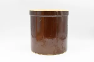 Antq 3 Gallon Blue Crown Crock ROBINSON RANSBOTTOM Stoneware Vintage Salt Crock - Picture 1 of 9
