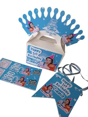 **NEW**Ms.Rachel personalised party decor/kids/birthday/labels/boxes/bunting