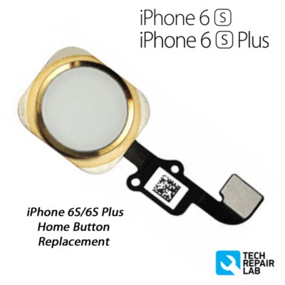 iPhone 6S Complete Home Button Flex Cable Replacement with Gasket - GOLD - Image 1 of 3