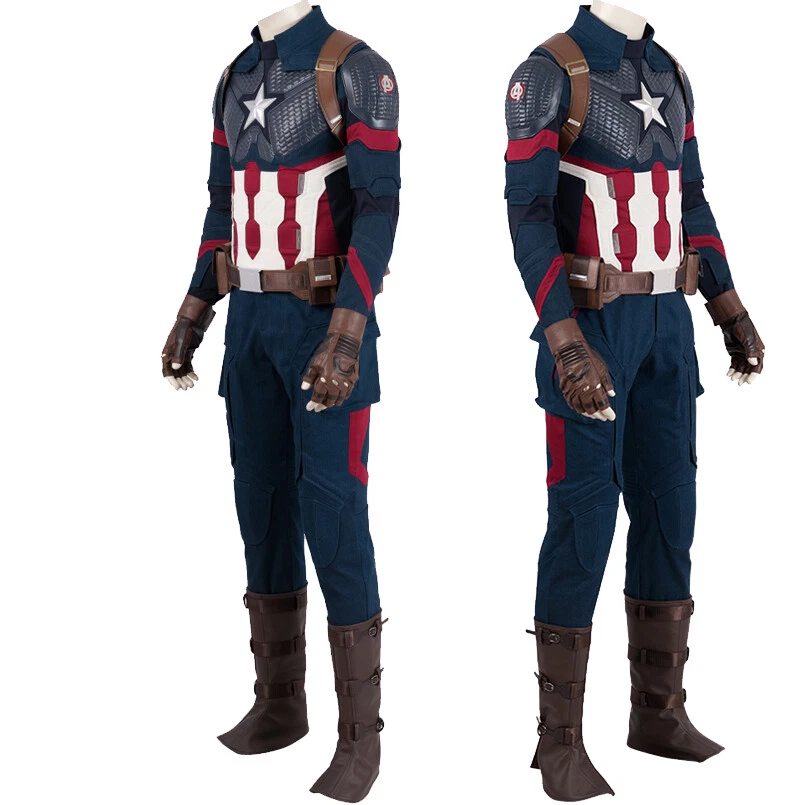 Disfraz Cosplay Capitán América Vengadores 4 Alta Calidad Traje Steve Pechera Foto 1 de 4