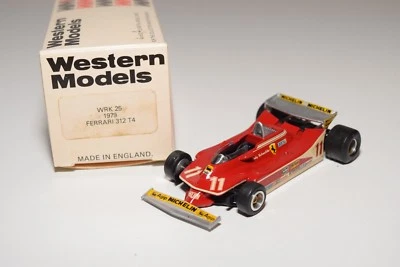 I WESTERN MODELS WM WRK25 1979 FERRARI 312 T4 F1 COCHE DE CARRERAS COMO NUEVO EN CAJA Foto 1 de 4