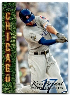 2018 TOPPS KRIS BRYANT HIGHLIGHTS KRIS BRYANT CHICAGO CUBS #KB-4 - Image 1 of 2