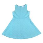 The Children's Place Sleeveless Turquoise Cut-Out Flowers Dress Big Girl Size XX