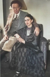 Frida Kahlo -Diego and Frida 1939 COLOR  -  CANVAS or PRINT WALL ART - Picture 1 of 3