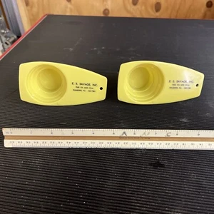 Vintage E. S. Savage Exxon Coal Hamburg PA Advertising, 4 Tbsp Measuring Cups - Picture 1 of 3