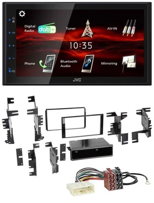 JVC USB Bluetooth MP3 DAB 2DIN Autoradio für Nissan Quest Rogue Titan ab 11 - Bild 1 von 4