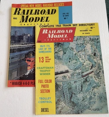 2 revistas de artesanos modelo de ferrocarril ediciones de 1965 Foto 1 de 4