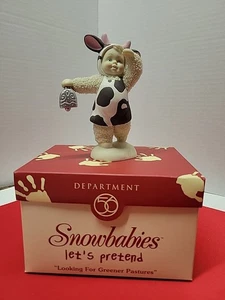 DEPT 56 SNOWBABIES LET'S PRETEND "LOOKING FOR GREENER PASTURES" Org. Box! - Picture 1 of 10
