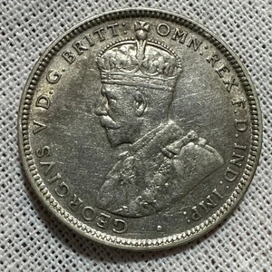 1918M Australia One Shilling silver coin XF+ - Picture 1 of 3