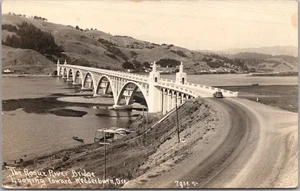 WEDDERBURN, Oregon RPPC Postcard "The Rogue River Bridge" Patterson Photo c1939 - Picture 1 of 2