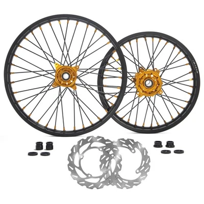 Kit de rotores discos ruedas radios CNC para Suzuki 21"/18" RMZ250 07-22 RMZ450 05-22 Foto 1 de 4