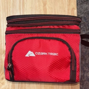 Ozark Trail Lunch box cooler red 3 compartments 6 pack capacity Clean - Picture 1 of 24