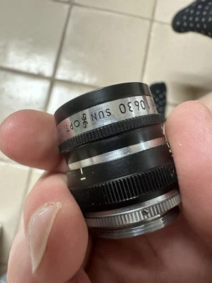 Sun Opt Wide Angle Bolex Movie C mt 17mm F2.3 Fast lens - Image 1 of 4