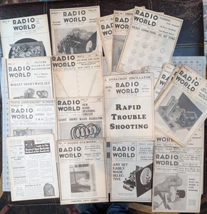 RADIO WELT ZEITSCHRIFTEN Lot 25 Ausgaben 1931-1933 AKZEPTABEL - Bild 1 von 6