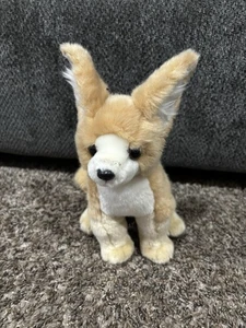 Unipak Fennec Fox Rare 8" Realistic Stuffed Animal Plush Toy Tan - Picture 1 of 11