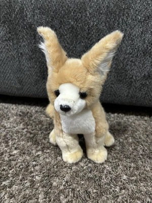 Unipak Fennec Fox Rare 8" Realistic Stuffed Animal Plush Toy Tan - Image 1 of 4