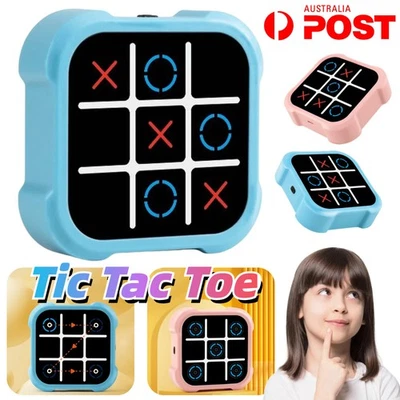 Electronic Tic Tac Toe Digital Noughts Crosses Puzzle Game Board Kids Gift Toy  - Image 1 of 4