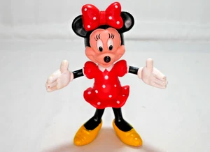 Disney Minnie Mouse 5.5" Bendable Rubber Posable Figure HTF Rare Vintage - Picture 1 of 8