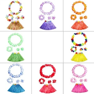 For Parties Lovely Grass Skirt Flower Garlands Wristband Fancy Flower Kids - Picture 1 of 62