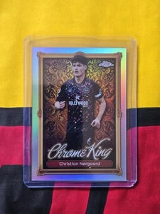 Christian Norgaard- Chrome King #4- 2026 Topps EPL Soccer- Brentford - Picture 1 of 2