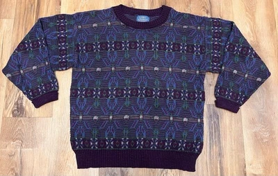 Vintage Pendleton Sweater Multicolor LOBO Wool Crew Neck Pullover Small - Image 1 of 4