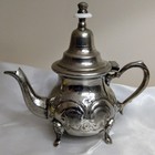 Vintage Moroccan Silver Plate Teapot