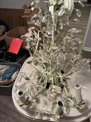 Lámpara de araña Tole vintage Foto 1 de 4