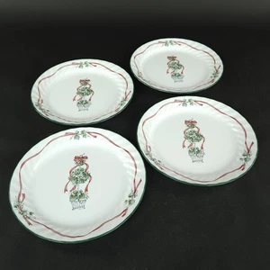 Vintage Corelle Callaway Urlaub Weihnachten Set 4 Brotteller 9" - Bild 1 von 9