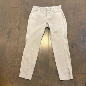 J. Jill Jeans Petite 4P Tan Khaki Slim Ankle Authentic Fit Casual Cropped Beach - Picture 1 of 14