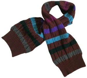 PAUL SMITH CableKnit Scarf | 100% Wool| LARGE | MAINLINE | VINTAGE 🧣 - Picture 1 of 4