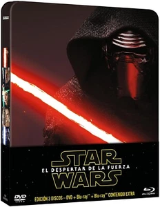 STAR WARS: EL DESPERTAR DE LA FUERZA - ED. METÁLICA STEELBOOK (DVD + 2xBLU-RAY) - Imagen 1 de 1