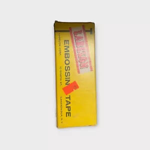 Vintage LABELON Glossy EMBOSSING TAPE 1/2" x 12' 9Unused Rolls Red Blue Gray - Picture 1 of 3