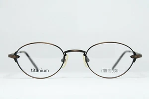 MATSUDA 10223 OBR TITANIUM Original Vintage Eyeglasses Frame Oval Steampunk Rare - Picture 1 of 8
