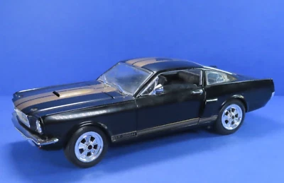 Jouef Evolution Ford Mustang Shelby G.T. 350H 1/18 Black w/ Gold Stripes Italy - Image 1 of 4