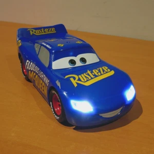Disney Pixar Cars Talking Fabulous Lighting McQueen Sounds & Lights Toy 19cm - Picture 1 of 9