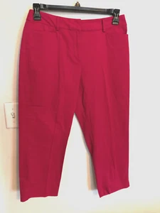 Talbots Womens Pants 10P Petite Purple Pink Heritage Ankle Cropped Pocket Office - Picture 1 of 4