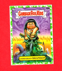 2022 Garbage Pail Kids Book Worms "BARBARIAN BRANDON" #62a Green Border Sticker - Picture 1 of 1