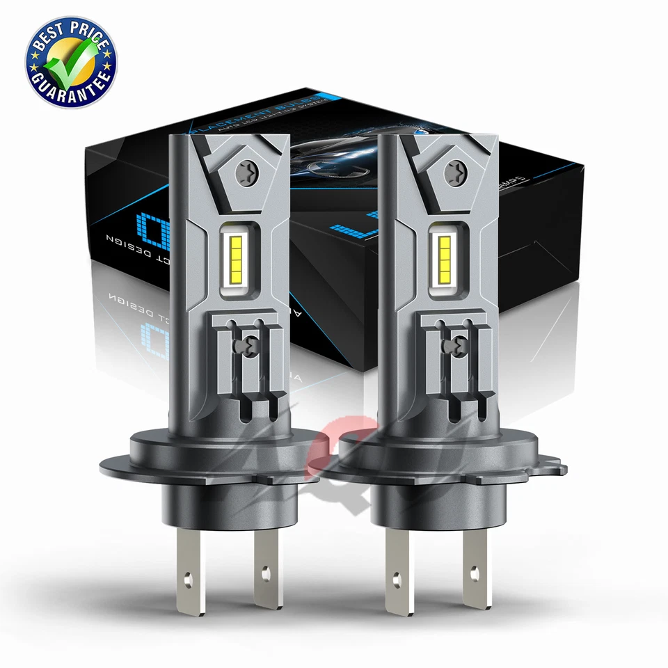 For Mercedes-Benz ML350 2003-2015 H7 LED Headlight High/Low Beam Bulbs Kit 6000K - Image 1 of 4