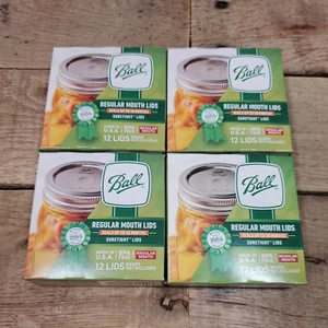 Ball Canning Jar Lids, Fits Regular Mouth Size Jars, BPA Free Metal ~ 48-Count  - Picture 1 of 5