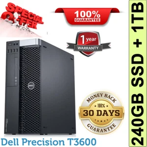 Dell Precision T3600 upto 8-CORE E5-2690 upto 32GB 64GB DDR3 Build YOUR OWN PC - Picture 1 of 12