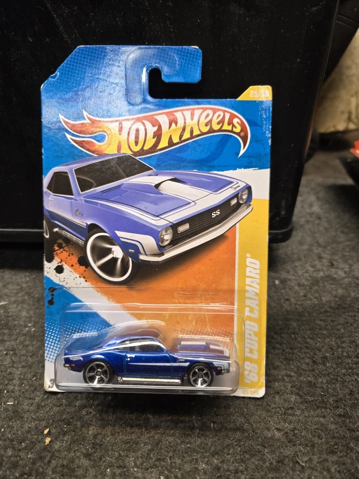 2011 Hot Wheels New Models '68 Copo Camaro #25 BLUE B160 - Image 1 of 1