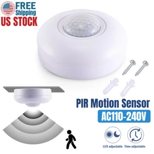 360° LED Security PIR Infrared Motion Sensor Detector Switch For Ceiling Light - Picture 1 of 12