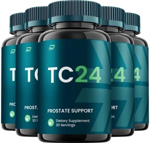 (5 Pack) TC 24 Prostate Supplement for Men Capsule - TC24 Bladder Control Pills - Picture 1 of 6