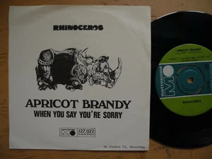 RHINOCEROS Apricot Brandy /When You Say You're Sorry 45 7" single 1969 Sweden EX - Bild 1 von 2