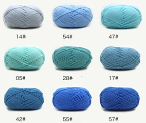 SALE Knitting Wool Professional Needlework 4ply Milk Cotton Crochet Knitted Yarn - Picture 1 of 94