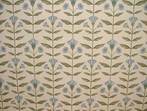 Persianas romanas cortina tela 100 % algodón 4 metros Ashley Wilde Ottilie Bluebell - Imagen 1 de 7